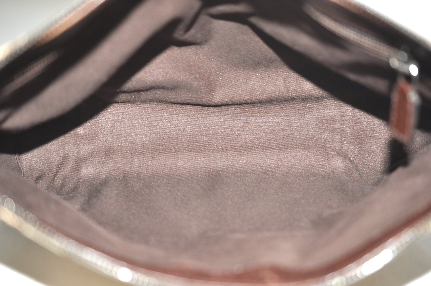 Authentic GUCCI Shoulder Cross Body Bag GG Canvas Leather 114273 Brown 2847H