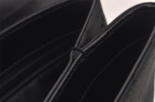 Authentic GUCCI Vintage Shoulder Hand Bag Purse GG Nylon Leather Black 2847I