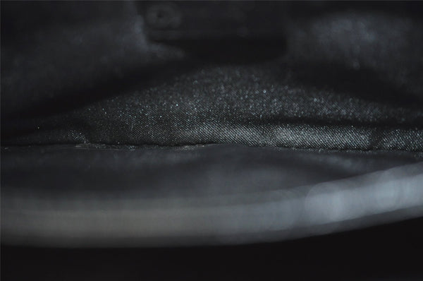 Authentic GUCCI Vintage Shoulder Hand Bag Purse GG Nylon Leather Black 2847I