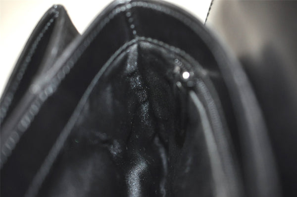 Authentic GUCCI Vintage Shoulder Hand Bag Purse GG Nylon Leather Black 2847I