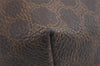 Authentic CELINE Macadam Blason Pattern Clutch Hand Bag PVC Leather Brown 2847K