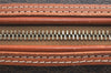 Authentic CELINE Macadam Blason Pattern Clutch Hand Bag PVC Leather Brown 2847K