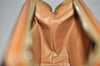 Authentic CELINE Macadam Blason Pattern Clutch Hand Bag PVC Leather Brown 2847K