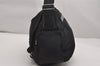 Authentic PRADA Nylon Tessuto Leather Shoulder Cross Body Bag Black 2848J