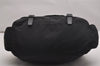 Authentic PRADA Nylon Tessuto Leather Shoulder Cross Body Bag Black 2848J