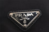 Authentic PRADA Nylon Tessuto Leather Shoulder Cross Body Bag Black 2848J