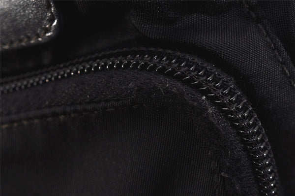 Authentic PRADA Nylon Tessuto Leather Shoulder Cross Body Bag Black 2848J