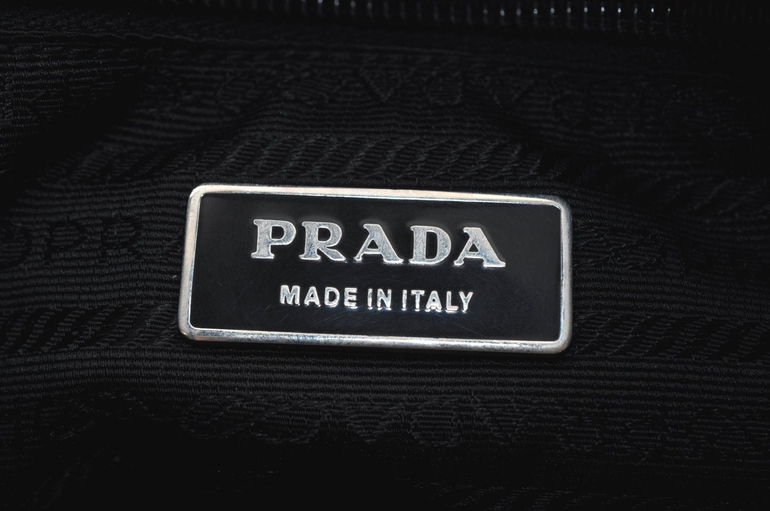 Authentic PRADA Nylon Tessuto Leather Shoulder Cross Body Bag Black 2848J