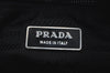 Authentic PRADA Nylon Tessuto Leather Shoulder Cross Body Bag Black 2848J