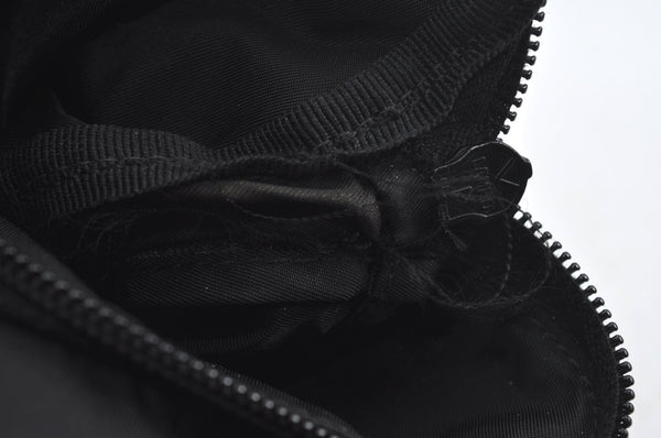 Authentic PRADA Nylon Tessuto Leather Shoulder Cross Body Bag Black 2848J