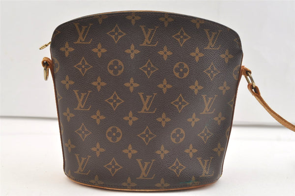 Authentic Louis Vuitton Monogram Drouot Shoulder Cross Bag M51290 Junk 2849K
