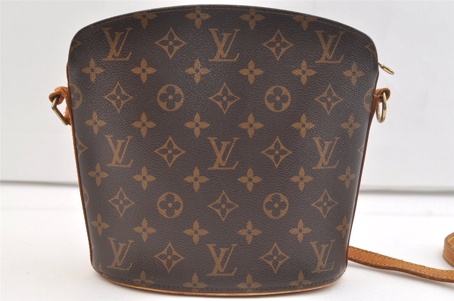 Authentic Louis Vuitton Monogram Drouot Shoulder Cross Bag M51290 Junk 2849K