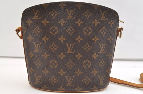 Authentic Louis Vuitton Monogram Drouot Shoulder Cross Bag M51290 Junk 2849K