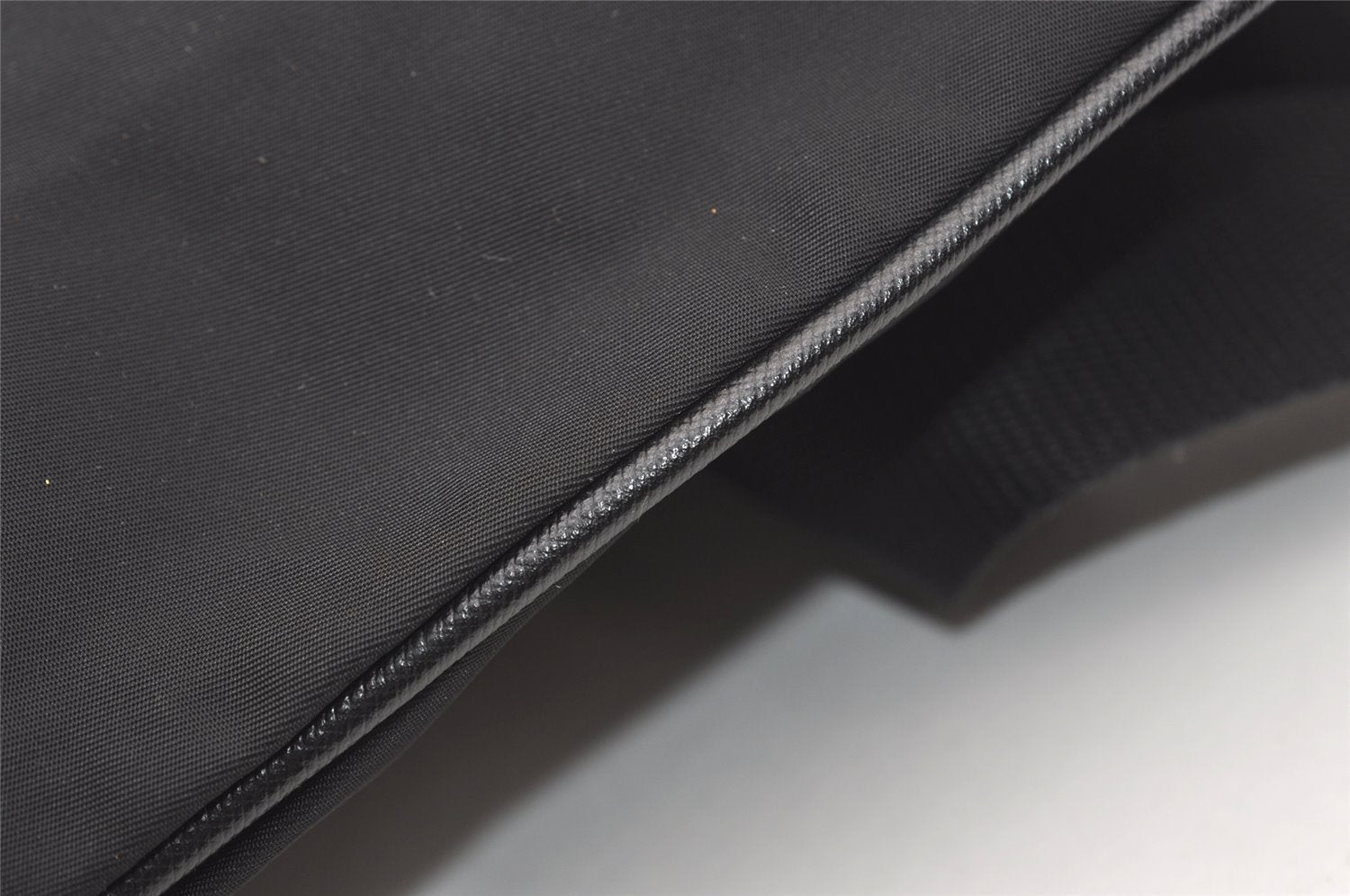 Authentic PRADA Nylon Tessuto Saffiano Leather Shoulder Cross Bag Black 2850J