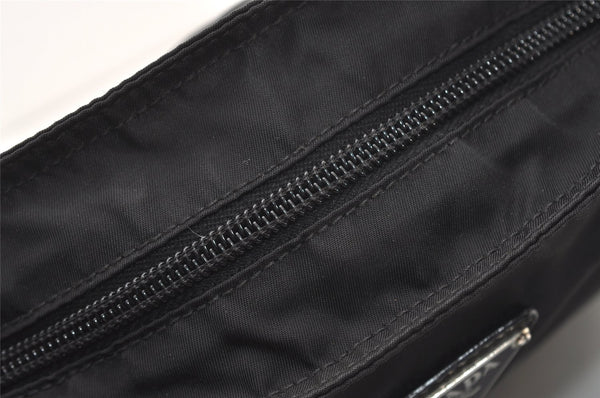 Authentic PRADA Nylon Tessuto Saffiano Leather Shoulder Cross Bag Black 2850J