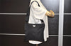 Authentic PRADA Nylon Tessuto Saffiano Leather Shoulder Cross Bag Black 2850J