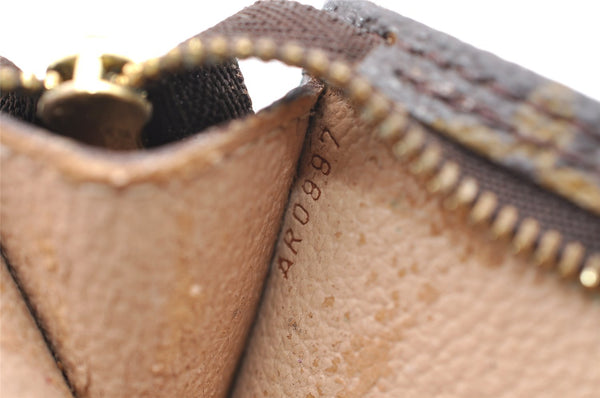 Authentic Louis Vuitton Monogram Pouch For Bucket PM LV Junk 2851I