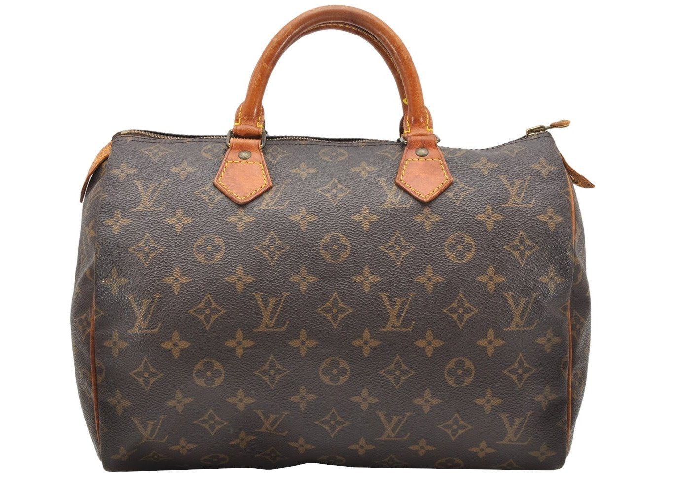 Authentic Louis Vuitton Monogram Speedy 30 Hand Boston Bag M41526 LV 2851K