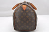 Authentic Louis Vuitton Monogram Speedy 30 Hand Boston Bag M41526 LV 2851K