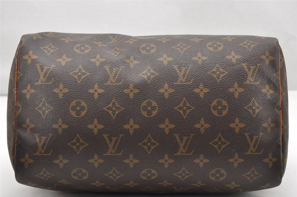 Authentic Louis Vuitton Monogram Speedy 30 Hand Boston Bag M41526 LV 2851K