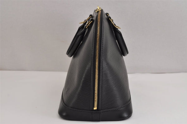 Authentic Louis Vuitton Epi Alma PM Hand Bag Black M40302 LV 2852J