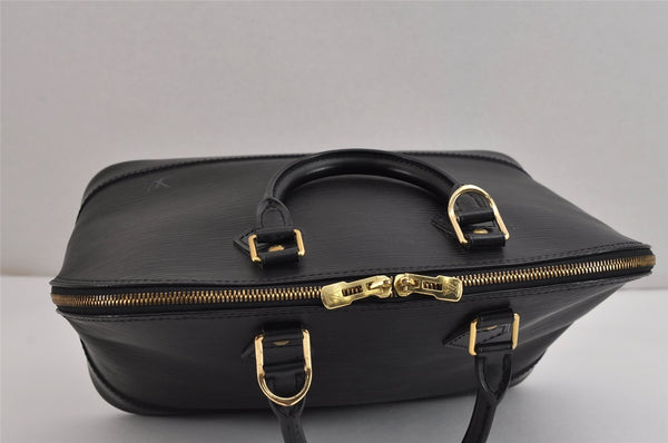 Authentic Louis Vuitton Epi Alma PM Hand Bag Black M40302 LV 2852J