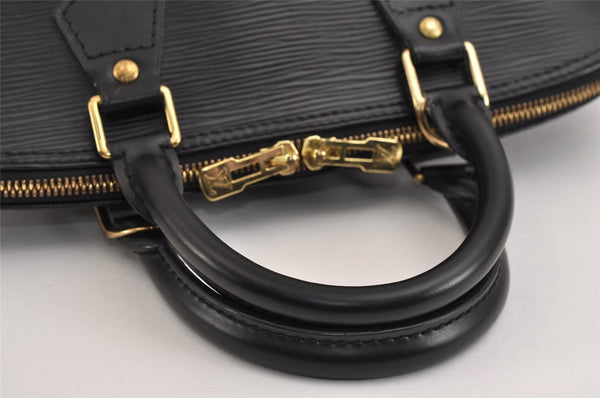 Authentic Louis Vuitton Epi Alma PM Hand Bag Black M40302 LV 2852J