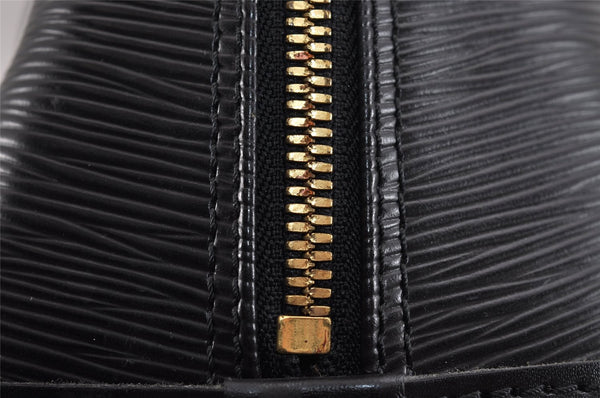 Authentic Louis Vuitton Epi Alma PM Hand Bag Black M40302 LV 2852J
