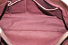 Authentic CELINE Vintage Boogie Bag Hand Canvas Leather Brown 2853H