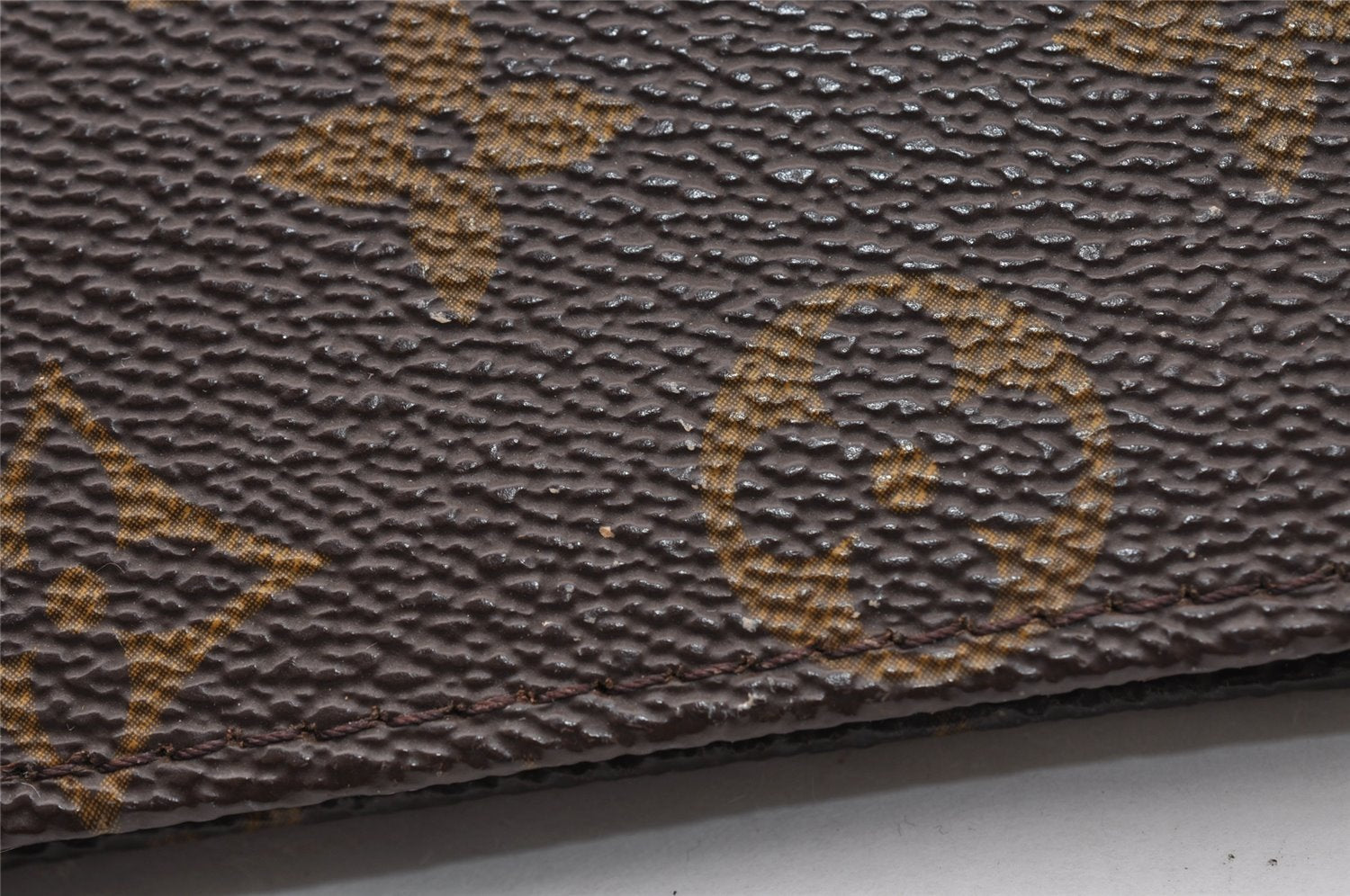 Authentic Louis Vuitton Monogram Pouch For Bucket PM LV Junk 2853I