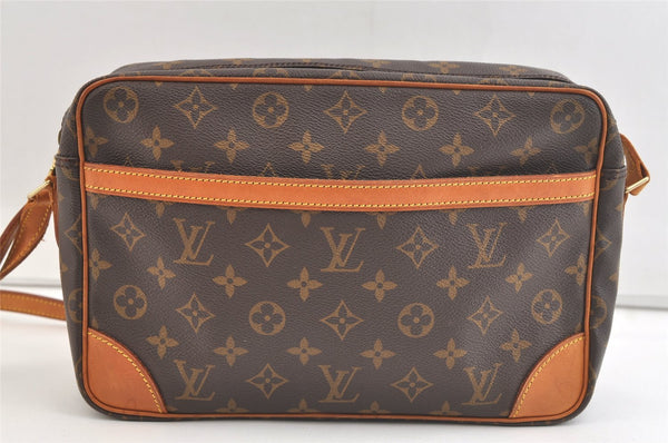 Authentic Louis Vuitton Monogram Trocadero 30 Shoulder Cross Bag M51272 LV 2853K