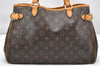 Authentic Louis Vuitton Monogram Batignolles Horizontal Tote Bag M51154 LV 2855K