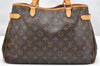 Authentic Louis Vuitton Monogram Batignolles Horizontal Tote Bag M51154 LV 2855K
