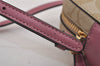 Authentic COACH Signature Shoulder Cross Body Bag PVC Leather Beige Pink 2856J