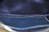 Authentic FENDI Zucchino Shoulder Cross Body Bag Canvas Leather Navy Blue 2856K