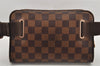 Authentic Louis Vuitton Damier Bum Bag Brooklyn Waist Cross Bag N41101 LV 2857K