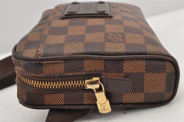 Authentic Louis Vuitton Damier Bum Bag Brooklyn Waist Cross Bag N41101 LV 2857K