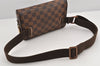 Authentic Louis Vuitton Damier Bum Bag Brooklyn Waist Cross Bag N41101 LV 2857K