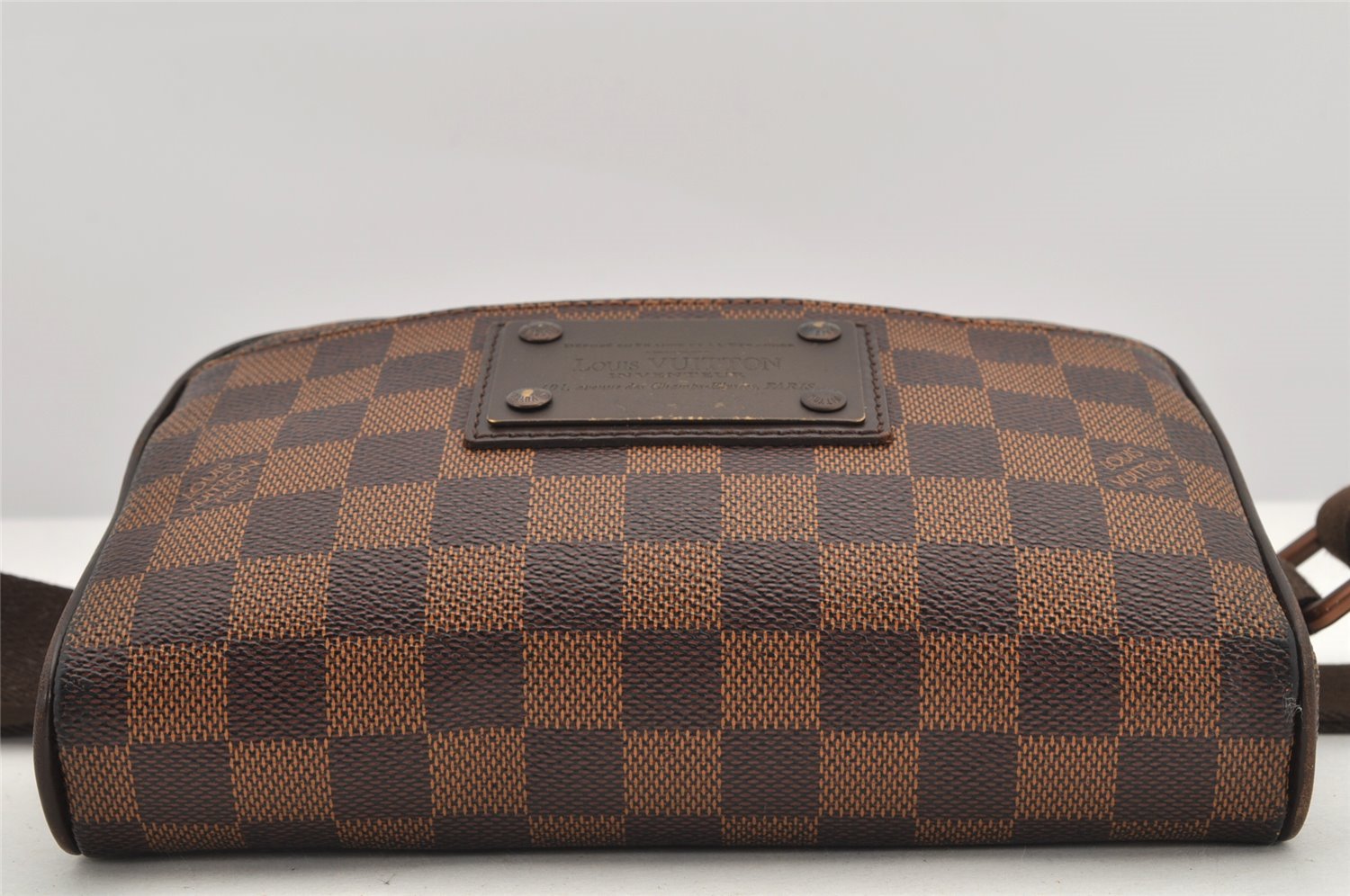 Authentic Louis Vuitton Damier Bum Bag Brooklyn Waist Cross Bag N41101 LV 2857K