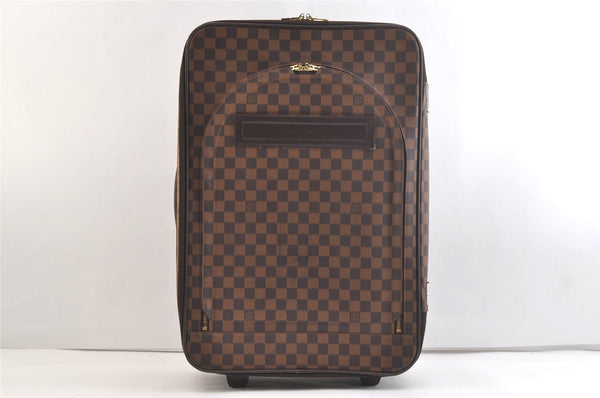 Authentic Louis Vuitton Damier Pegase 55 Travel Carry Bag N23294 LV Junk 2858K