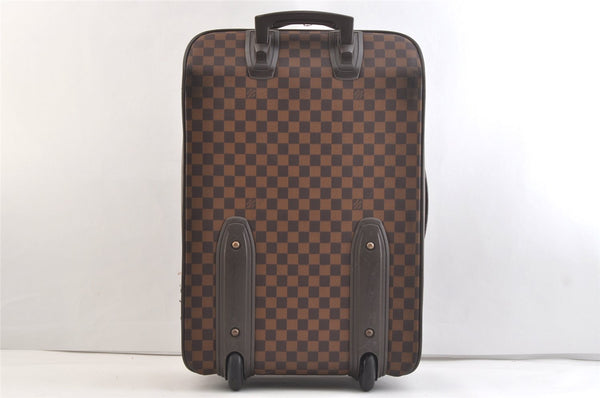 Authentic Louis Vuitton Damier Pegase 55 Travel Carry Bag N23294 LV Junk 2858K