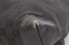Authentic GUCCI Vintage Shoulder Tote Bag GG Canvas Leather 28893 Black 2860K