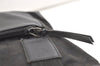 Authentic GUCCI Vintage Shoulder Tote Bag GG Canvas Leather 28893 Black 2860K