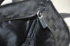 Authentic GUCCI Vintage Shoulder Tote Bag GG Canvas Leather 28893 Black 2860K