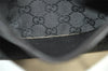 Authentic GUCCI Vintage Shoulder Tote Bag GG Canvas Leather 28893 Black 2860K
