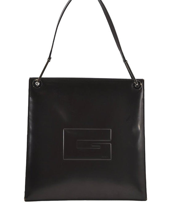 Authentic GUCCI Vintage Shoulder Hand Bag Purse Leather Brown 2861J