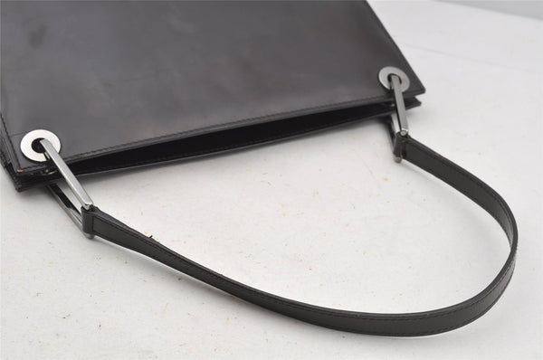 Authentic GUCCI Vintage Shoulder Hand Bag Purse Leather Brown 2861J