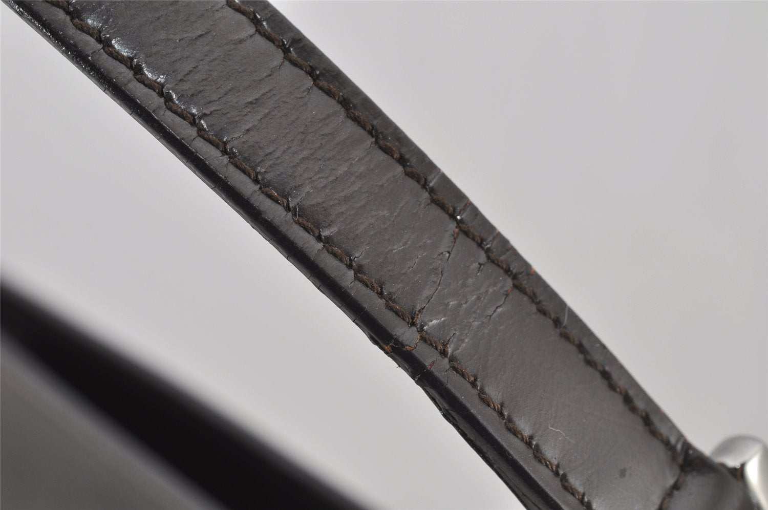 Authentic GUCCI Vintage Shoulder Hand Bag Purse Leather Brown 2861J