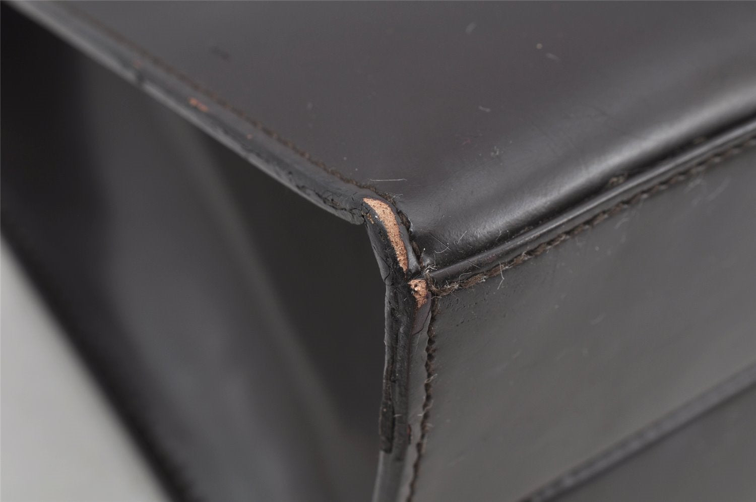 Authentic GUCCI Vintage Shoulder Hand Bag Purse Leather Brown 2861J