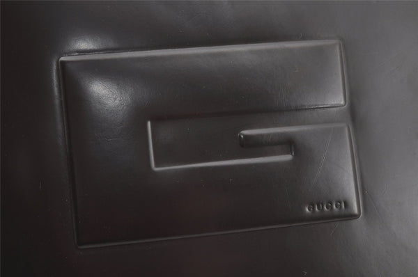 Authentic GUCCI Vintage Shoulder Hand Bag Purse Leather Brown 2861J